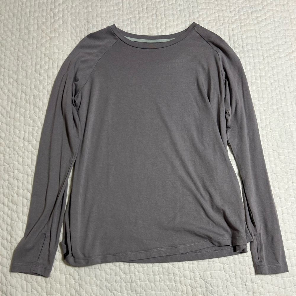 Free Fly Apparel Long Sleeve Tee in Charcoal Gray